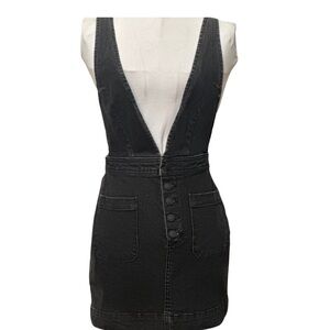 Free People Denim Overall Dress S